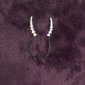 Stella and Dot Pave ear climbers